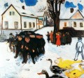 the village street 1906 Edvard Munch Expressionism